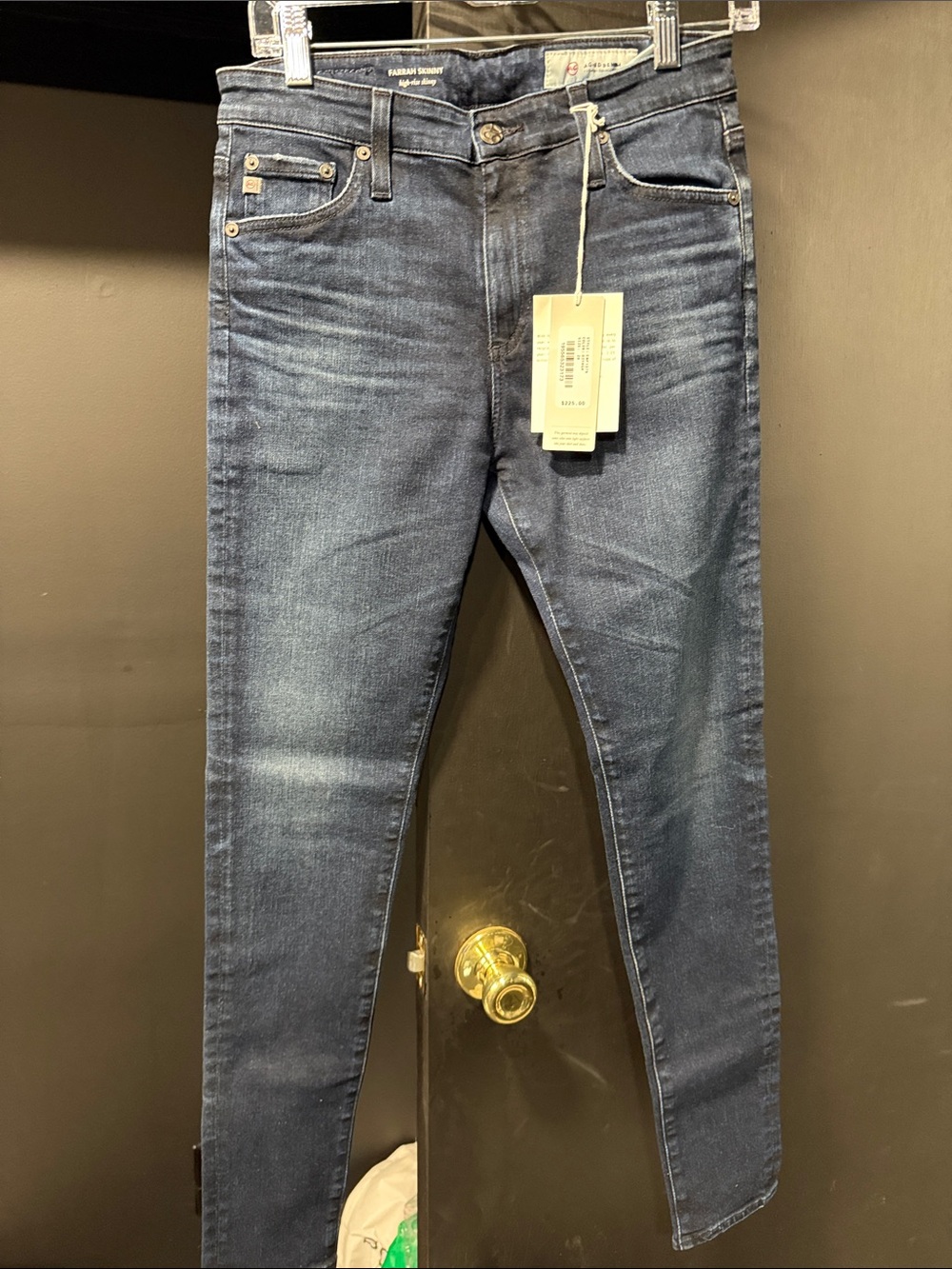 AG Mid Wash Skinny High Rise Jeans